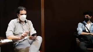 شعرخوانی امیر قاضی پور در کتابفروشی فرهنگان رازی