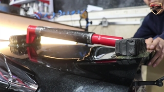 ترمیم بی‌نقص درب آسیب‌دیده لکسوس NX300 با فناوری پیشرفته PDR