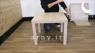 چگونه یک میز مربع کوچک درست کنیم؟