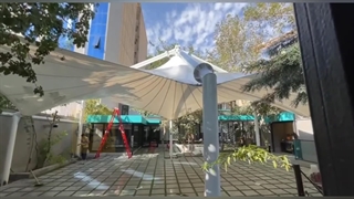 سایبان حیاط شرکت، طرح پاگودا - شرکت کاوشکام