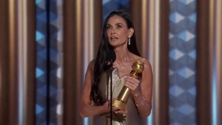 صحبت های دمی مور پس از دریافت جایزه بهترین بازیگر زن گلدن گلوب 2025