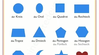 456 اشکال هندسی به زبان آلمانی