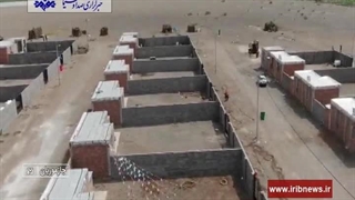 افتتاح شهرک 44 واحدی محمد رسول الله(ص) در منطقه جازموریان کرمان توسط سپاه تهران