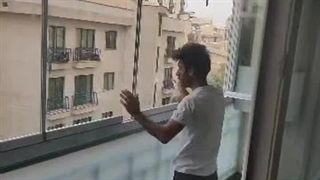 شیشه ی جام بالکنی